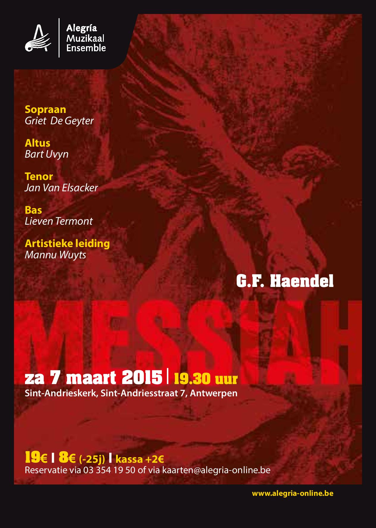 Affiche van het concert van de Messiah